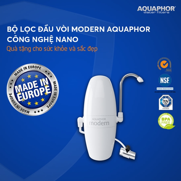 Thiết Bị Lọc Nước Tại Vòi AQUAPHOR MODERN Nano - Nhập Khẩu Châu Âu
