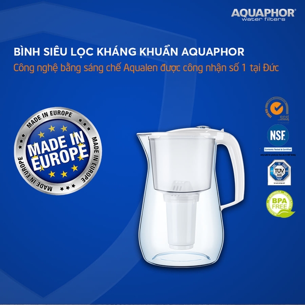 Bình Lọc Nước Uống AQUAPHOR Prestige, Provance - Nhập Khẩu Châu Âu
