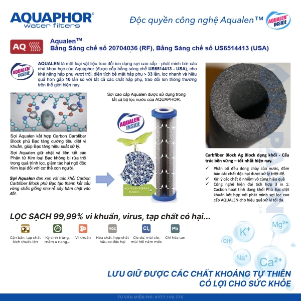 Máy Lọc Nước AQUAPHOR CRYSTAL H Nano Aqualen™ - Nhập Khẩu Châu Âu