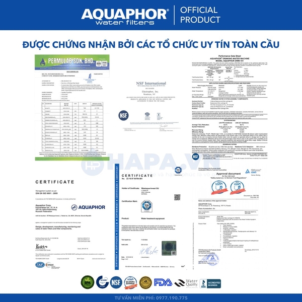 Máy Lọc Nước Nóng Lạnh AQUAPHOR CRYSTAL H - Bộ Lọc Nhập khẩu Châu Âu