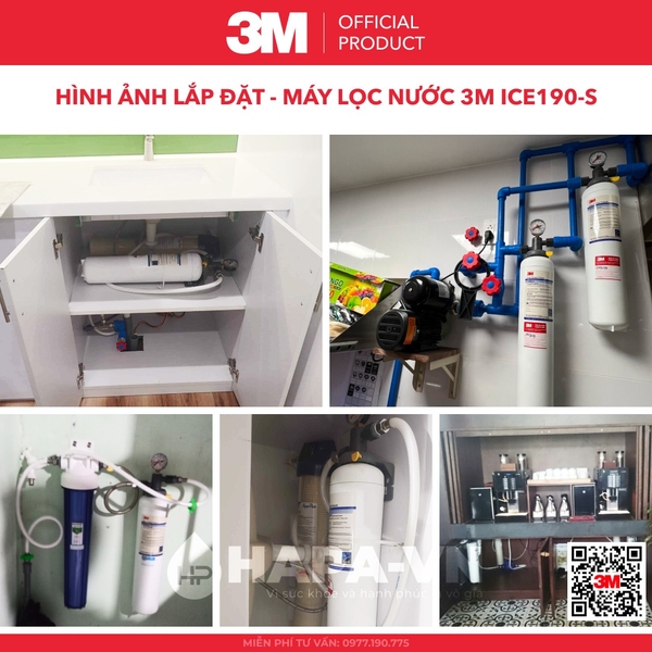 Máy Lọc Nước 3M Cho Máy Làm Đá Trực Tiếp - Nhập khẩu Mỹ