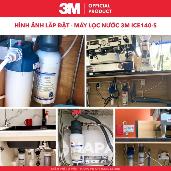 Máy Lọc Nước 3M Cho Máy Làm Đá Trực Tiếp - Nhập khẩu Mỹ