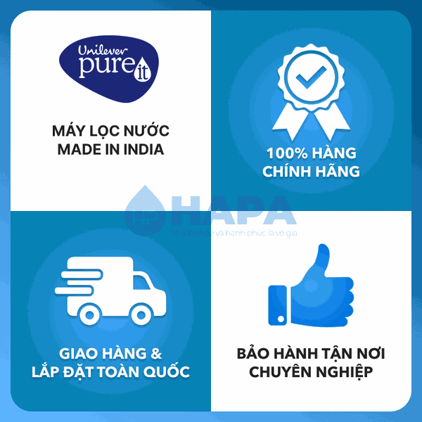 Máy Lọc Nước Unilever Pureit DELICA UR5840 - Nhập Khẩu Ấn Độ, Chính Hãng
