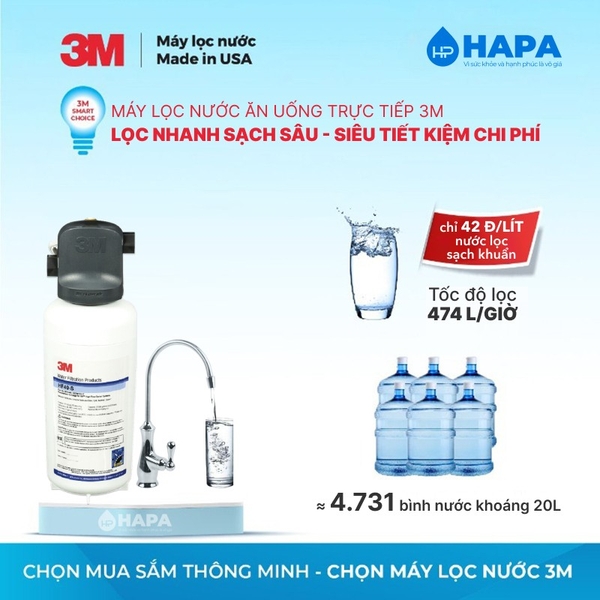 Máy Lọc Nước 3M ICE140S-WOI Uống Trực Tiếp Từ Vòi - Nhập Khẩu Mỹ