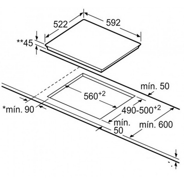 Bếp Điện Từ Bosch HMH.PID631BB1E 3 Vùng Nấu Từ Serie 4