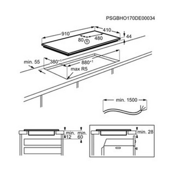 Bếp Từ Electrolux EIT913 Nhập khẩu CHLB Đức - 3 vùng nấu