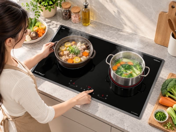 Bếp Điện Từ Eurosun EU-TE259MAX 2 Vùng Nấu - Nhập Khẩu Malaysia