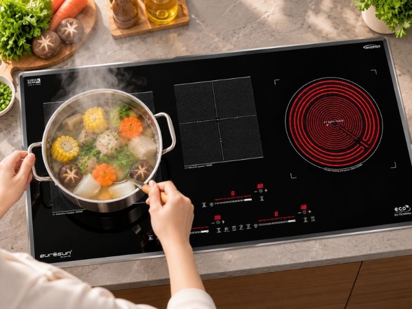 Bếp Điện Từ EUROSUN EU-TE388MAX 3 Vùng Nấu - Nhập Khẩu Malaysia