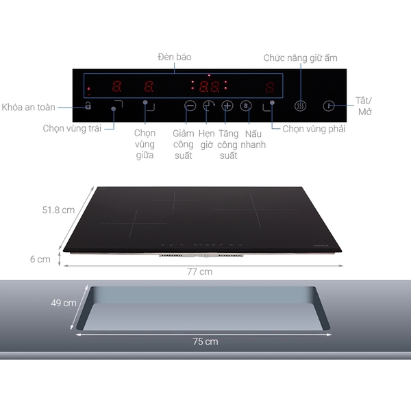 Bếp Từ Hafele HC-IS773EA 535.02.242