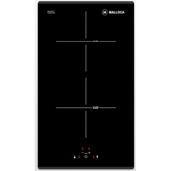 Bếp Từ Malloca MDI 302 - Mặt Kính 2 Bếp Domino