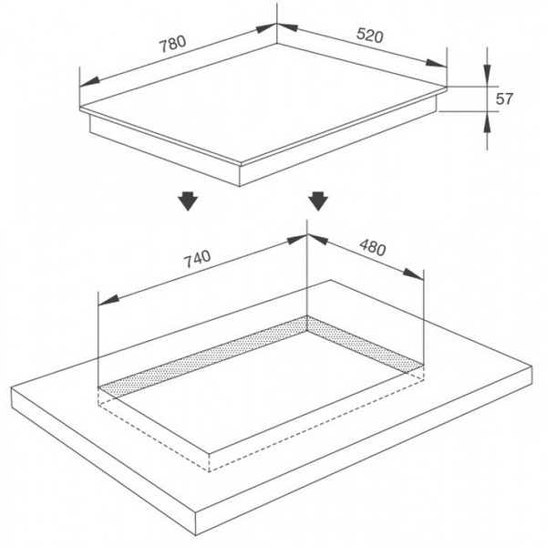 Bếp Từ Malloca MI-784 ITG Mặt Kính