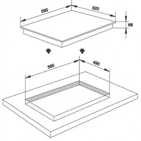 Bếp Điện Từ Malloca MIR 593 Kết Hợp Hồng Ngoại