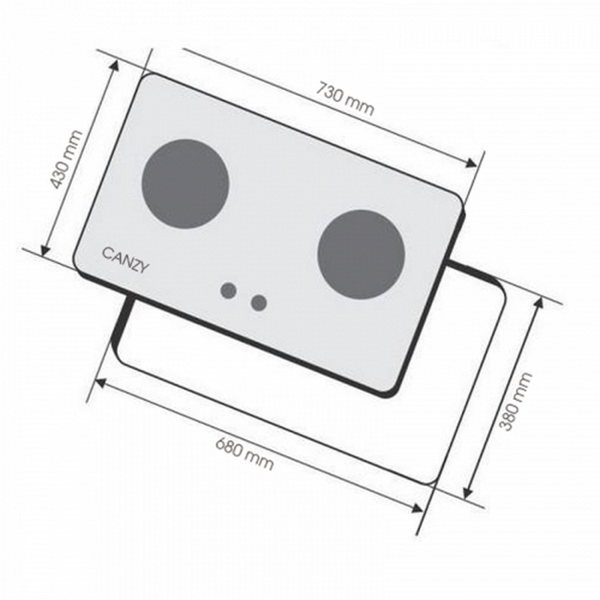 Bếp Gas Âm Canzy CZ 108