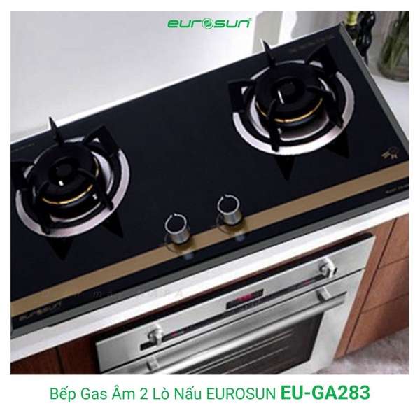 Bếp Gas EUROSUN EU-GA283 Cao Cấp 2 Vùng Nấu, 100% Đồng ITALY