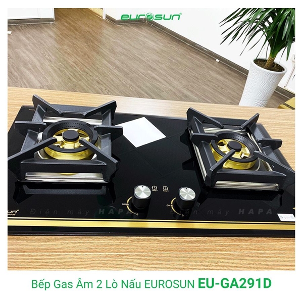 Bếp Gas EUROSUN EU-GA291D Cao Cấp 2 Vùng Nấu, 100% Đồng ITALY