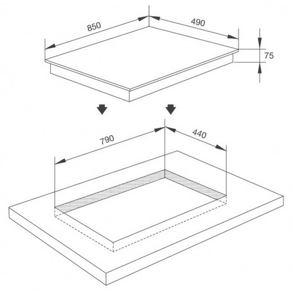 Bếp Gas Malloca AS 930L - Mặt Kính 3 Bếp