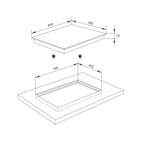 Bếp Gas Malloca AS 9603DG - Mặt Kính 3 Bếp