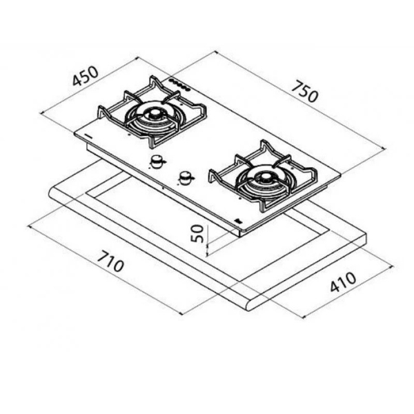 Bếp Gas Teka GK Lux 75 2G AI AL 40232007
