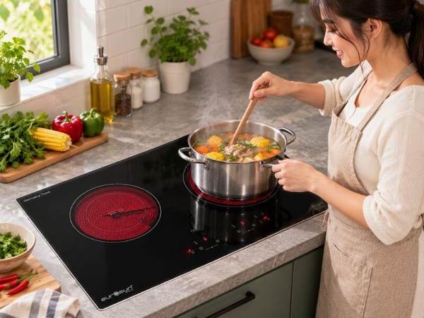 Bếp Hồng Ngoại Eurosun EU-IF268S 2 Vùng Nấu - Nhập Khẩu Malaysia