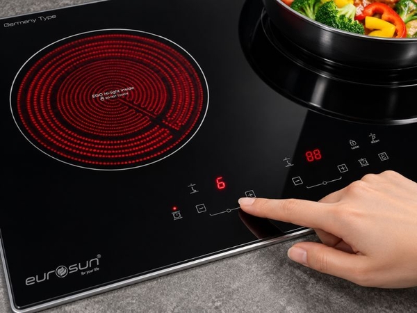 Bếp Hồng Ngoại Eurosun EU-IF268S 2 Vùng Nấu - Nhập Khẩu Malaysia