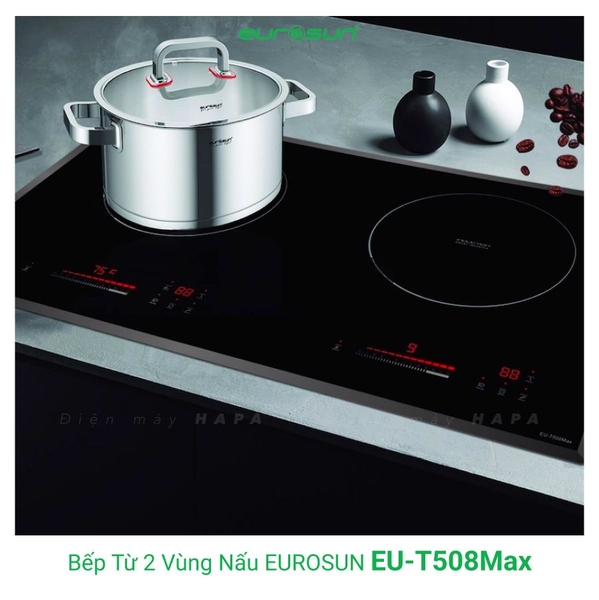 Bếp Từ Đôi EUROSUN EU-T508MAX 2 Vùng Nấu - Nhập Khẩu Malaysia