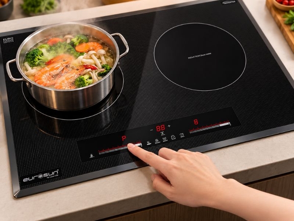 Bếp Từ EUROSUN EU-T710PRO-G, EU-T710PRO-S 2 Vùng - Nhập Khẩu Malaysia