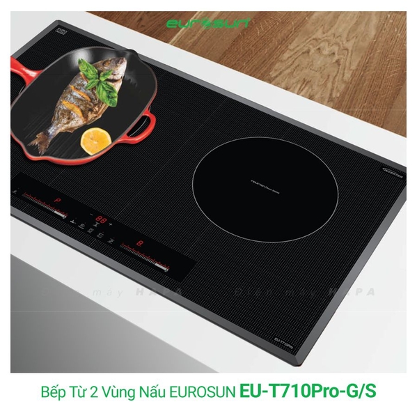 Bếp Từ EUROSUN EU-T710PRO-G, EU-T710PRO-S 2 Vùng - Nhập Khẩu Malaysia