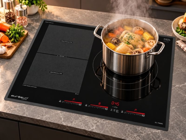 Bếp Từ Eurosun EU-T906G Vuông 3 Vùng Nấu - Nhập Khẩu CHLB Đức