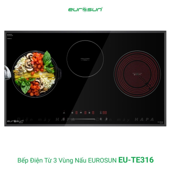 Bếp Điện Từ EUROSUN EU-TE316 3 Vùng Nấu - Nhập Khẩu Malaysia
