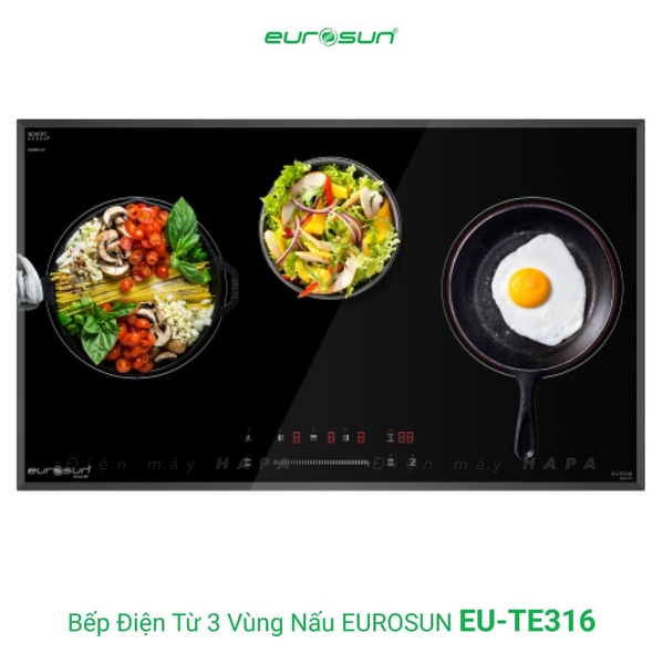 Bếp Điện Từ EUROSUN EU-TE316 3 Vùng Nấu - Nhập Khẩu Malaysia
