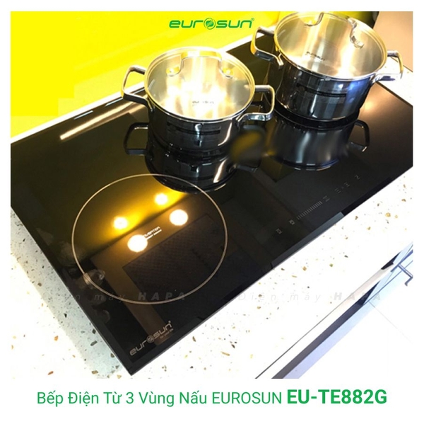 Bếp Điện Từ Eurosun EU-TE882G 3 Vùng Nấu - Nhập Khẩu CHLB Đức