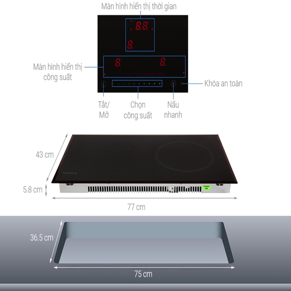 Bếp Từ HAFELE HC-IF77A 536.61.555