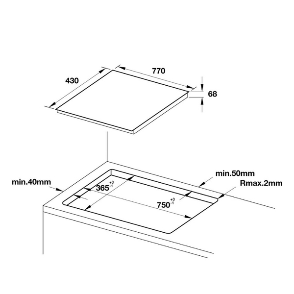 Bếp Từ HAFELE HC-IF77A 536.61.555