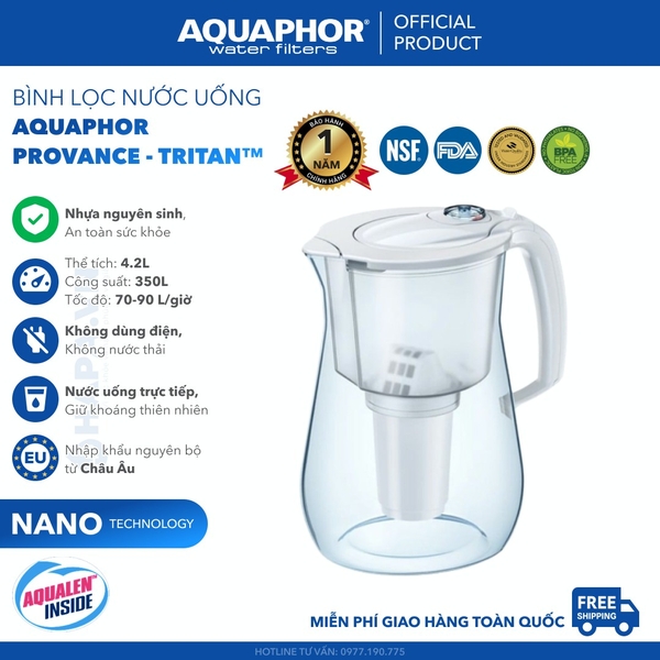 Bình Lọc Nước Uống AQUAPHOR Prestige, Provance - Nhập Khẩu Châu Âu
