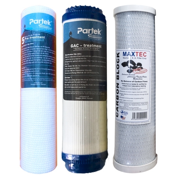 Lõi Lọc Nước Số 1 2 3 Cao Cấp PARTEK Cao Cấp - Hàng Nhập Khẩu