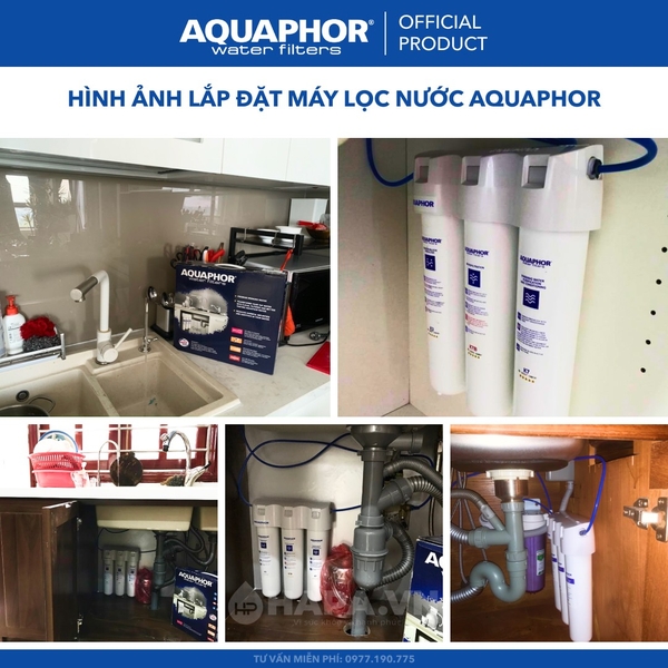 Bộ 3 Lõi Lọc Nước AQUAPHOR CRYSTAL ECO - Nhập khẩu nguyên bộ Châu Âu