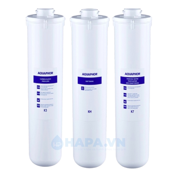 Bộ 3 Lõi Lọc Nước AQUAPHOR CRYSTAL H - Nhập khẩu nguyên bộ Châu Âu