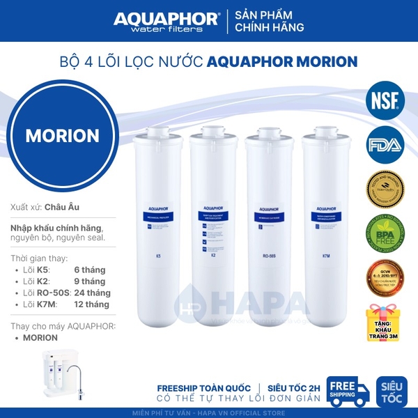 Bộ Lõi Lọc Nước AQUAPHOR Thay Thế Full Models - Nhập Khẩu Châu Âu