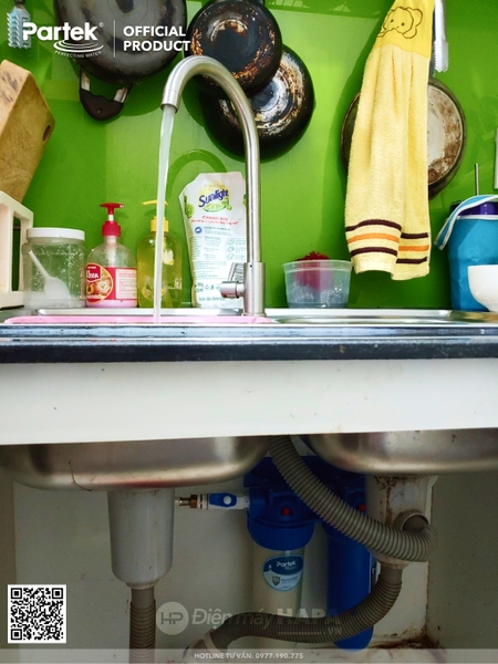 Bộ Lọc Thô 2 Cốc PARTEK P1020-2PRS Series Cao Cấp, Công Nghệ Mỹ