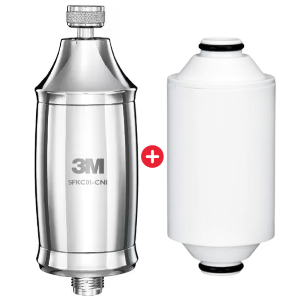 Bộ Lọc Nước Vòi Sen Tắm Nóng Lạnh 3M SFKC01-CN1 Tự Lắp Đặt Dễ Dàng