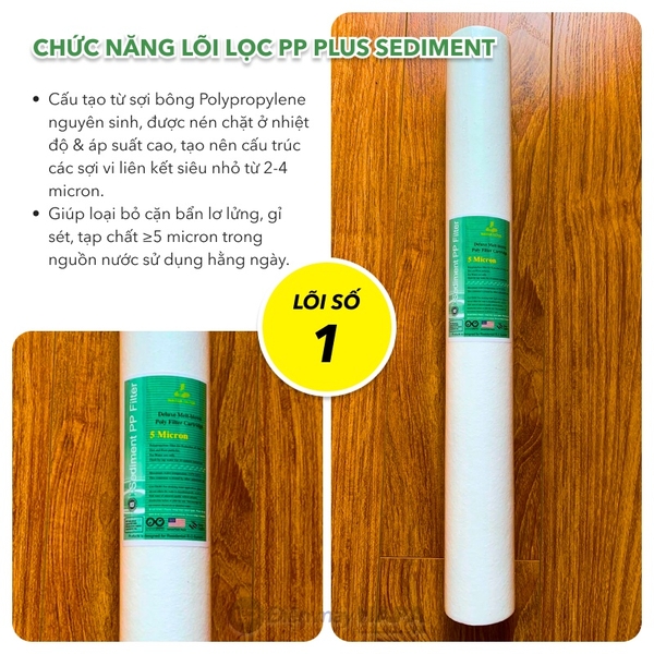 Bộ Lọc Thô 1 Cốc AQUAYAKI Kèm Lõi Lọc 20 inch - Hàng Chính Hãng - 03