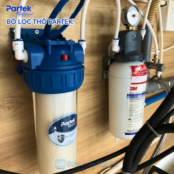 Ảnh lắp đặt thực tế Bộ Lọc Thô Cao Cấp Mỹ Partek P1012-PRS - 02