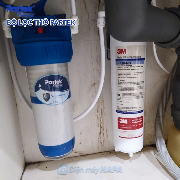 Ảnh lắp đặt thực tế Bộ Lọc Thô Cao Cấp Mỹ Partek P1012-PRS - 02