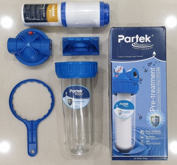 Bộ Lọc Thô PARTEK P1012-PRS 10 inch Cao Cấp USA Quality - Tùy Chọn Lõi Lọc