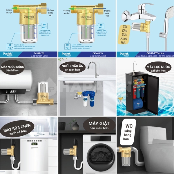 Ảnh lắp đặt thực tế Bộ Tiền Xử Lý Nước PARTEK P4540-PT-S - Hàng Chính Hãng