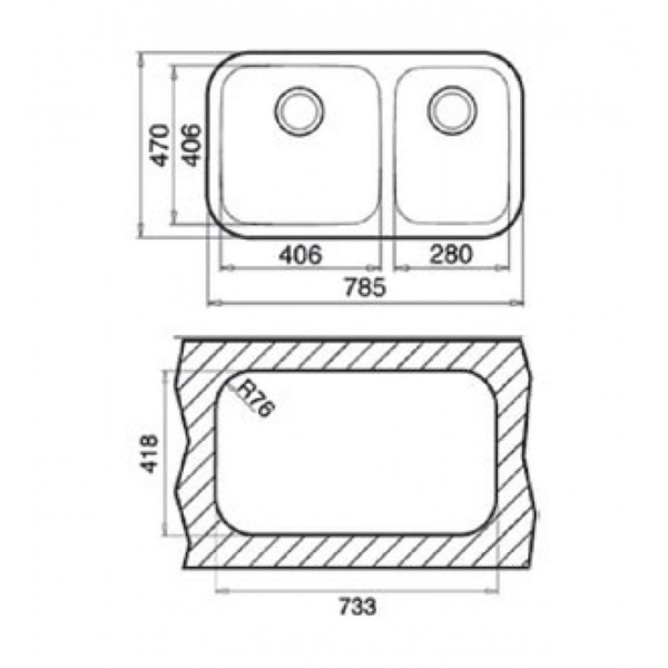 Chậu Rửa Teka BE 2B 785 10125025
