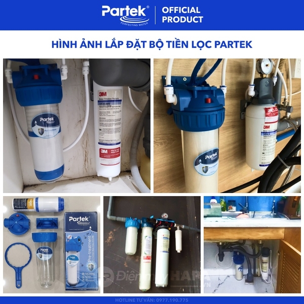 Bộ Lọc Thô PARTEK P1012-PRS 10 inch Cao Cấp USA Quality - Tùy Chọn Lõi Lọc