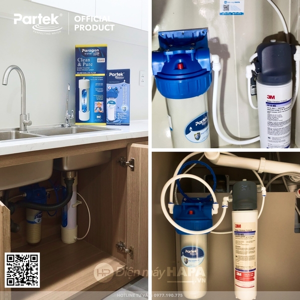 Bộ Lọc Thô PARTEK P1012-PRS 10 inch Cao Cấp USA Quality - Tùy Chọn Lõi Lọc