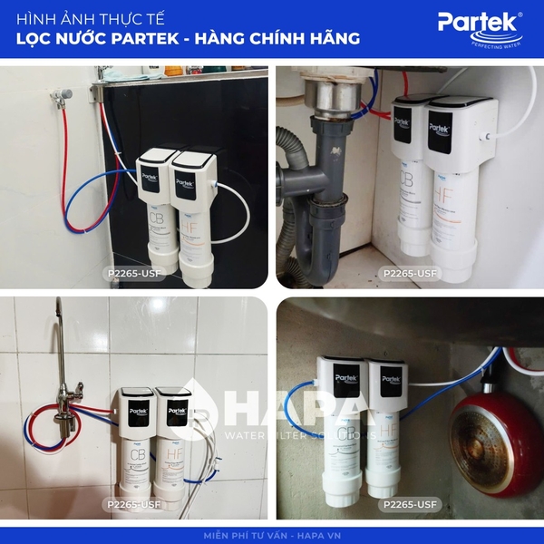 Lõi Lọc Thay Thế PARTEK P2265-USF - Bộ 2 Lõi Lọc Nước PARTEK CB, HF - Hàng Chính Hãng