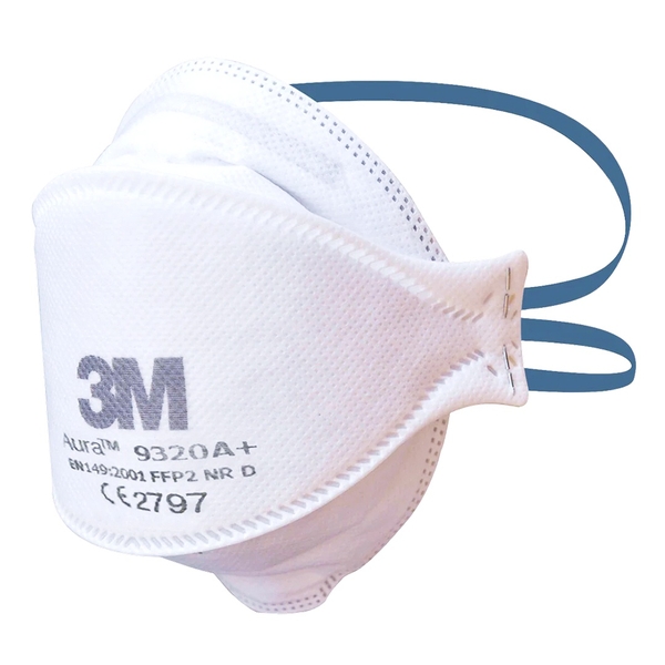 Khẩu Trang 3M 9320A+ Aura™ Chuẩn FFP2 Châu Âu - Hàng Chính Hãng 3M